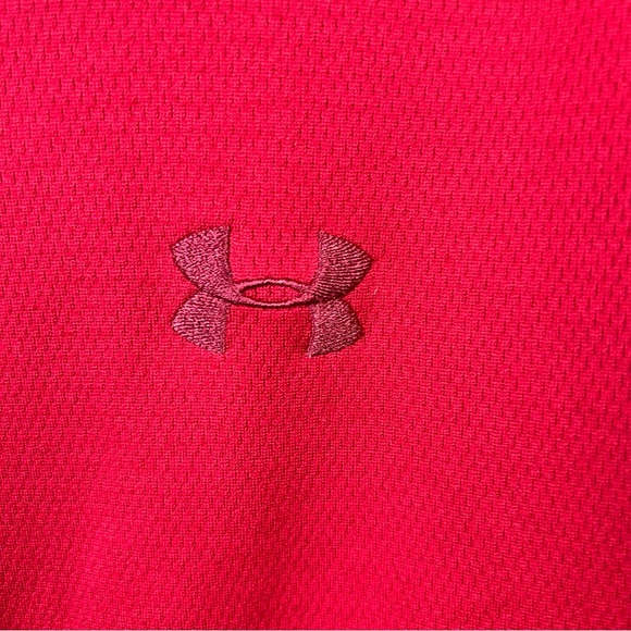 Under Armour Full Zip Red Knit Jacket - Picture 3 of 8